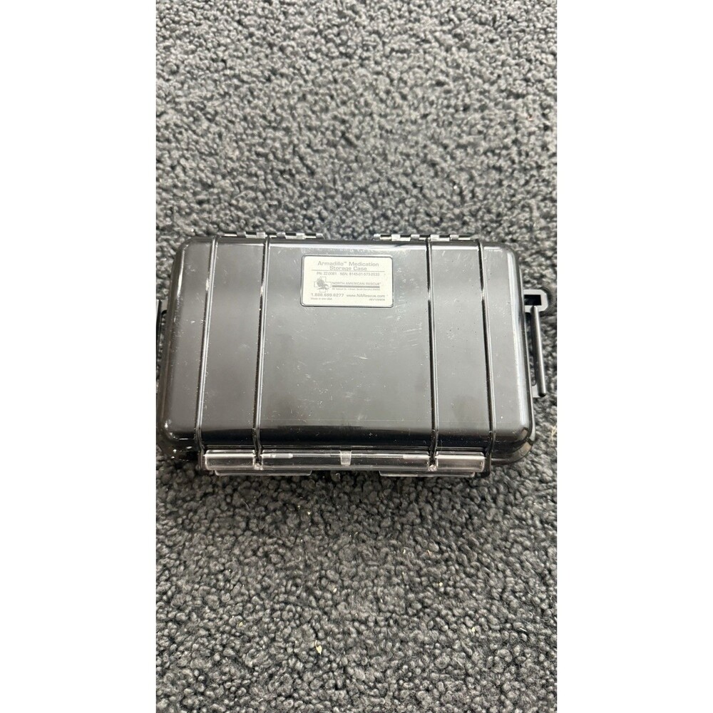 North American Rescue Armadillo Medication Storage Case Lined. With Plastic Peel
